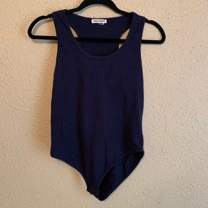 Navy blue bodysuit
